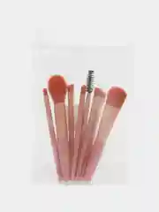 Розовый набор профессиональных кистей для макияжа