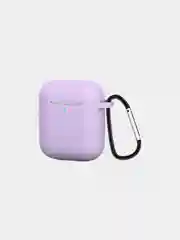 Чехол для наушников AirPods 1, 2, с карабином, силиконовый