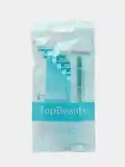 Женские бритвы одноразовые TopBeauty, 2-лезвийные, фиксированная головка, 5 станков
