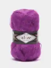 Фиолетовый пряжа Alize Mohair Classic new, Ализе Мохер Классик