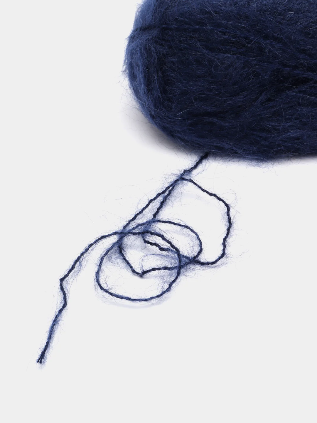 Темно-синий пряжа Alize Mohair Classic new, Ализе Мохер Классик