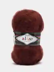 Шоколадный пряжа Alize Mohair Classic new, Ализе Мохер Классик
