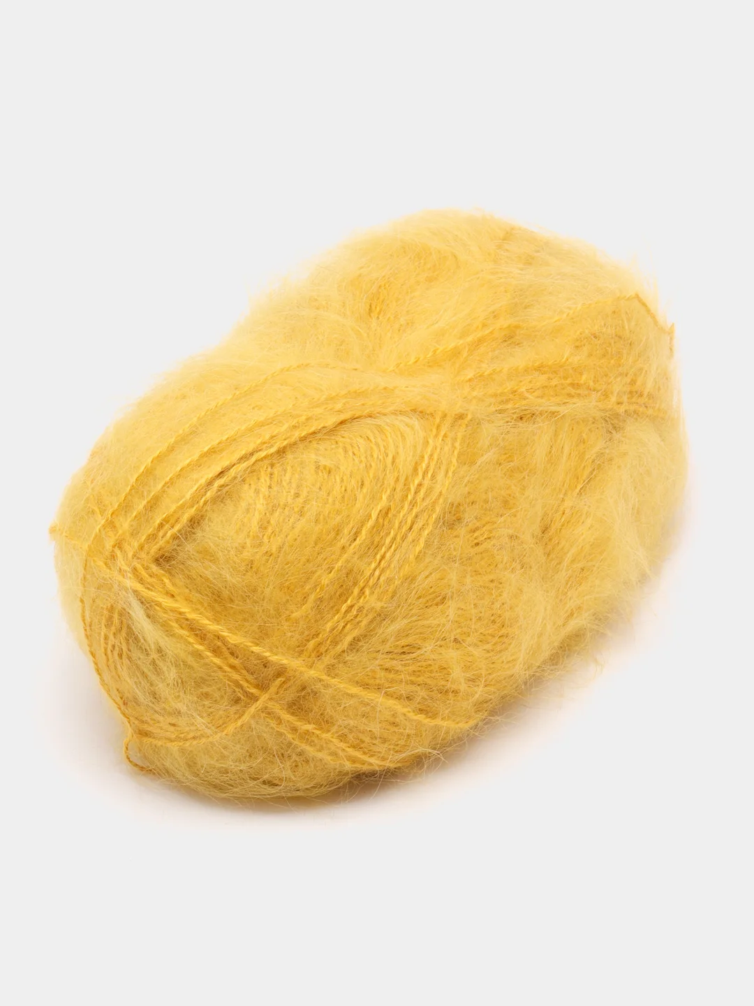 Желтый пряжа Alize Mohair Classic new, Ализе Мохер Классик