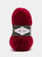 Бордовый пряжа Alize Mohair Classic new, Ализе Мохер Классик