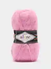 Розовый пряжа Alize Mohair Classic new, Ализе Мохер Классик