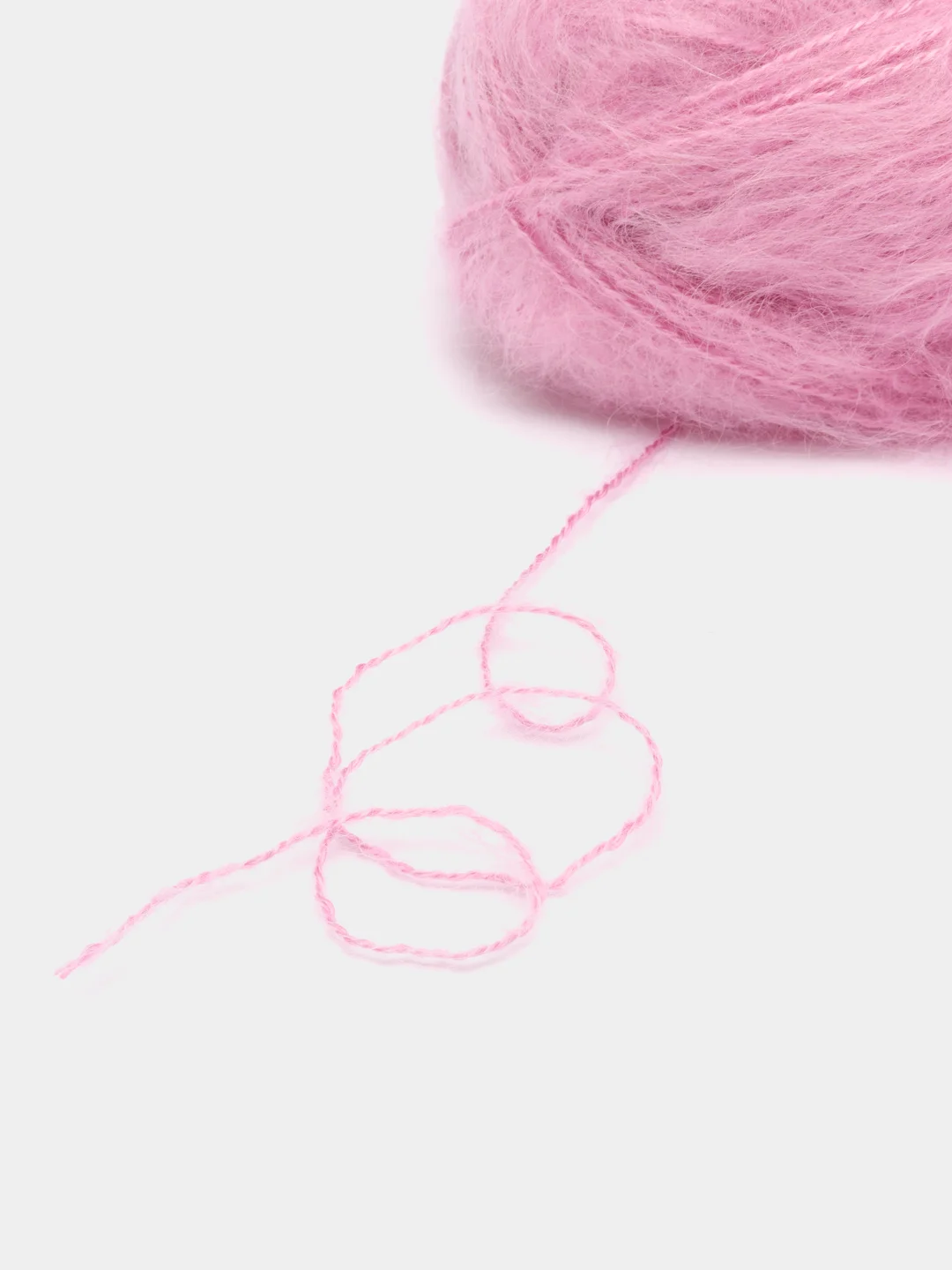 Розовый пряжа Alize Mohair Classic new, Ализе Мохер Классик