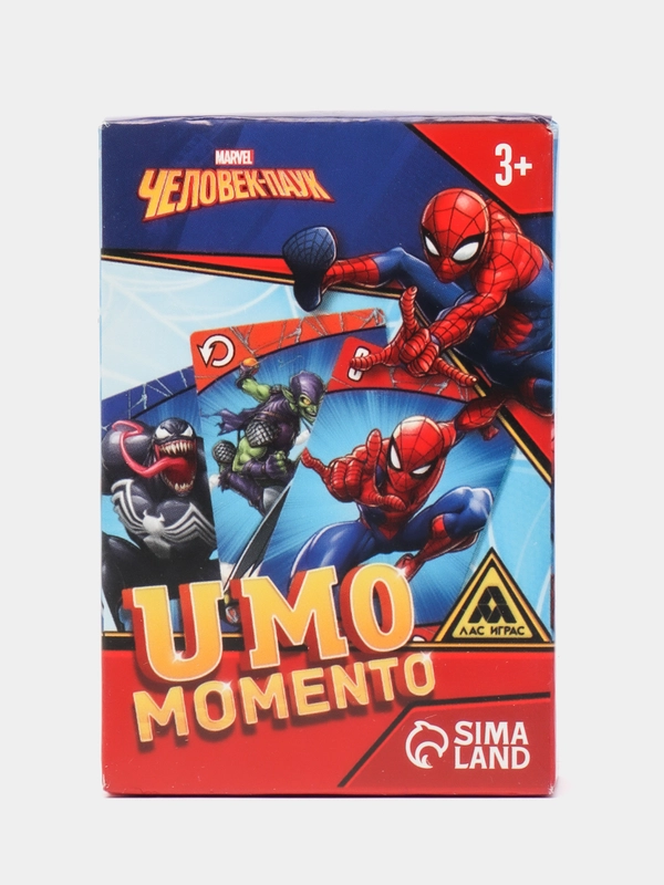 Настольная игра uno UMO momento "Человек-паук", MARVEL