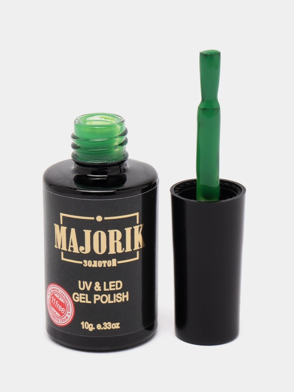 Гель-лак для ногтей Majorik Kapsula, 10 г зеленый хаки голубой бирюзовый лак для маникюра