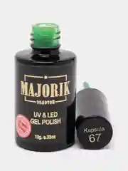 Гель-лак для ногтей Majorik Kapsula, 10 г зеленый хаки голубой бирюзовый лак для маникюра