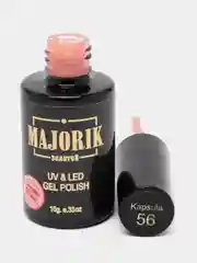 Гель лак для ногтей Majorik Kapsula 51-57, 10г розовый оранжевый коралл лак для маникюра