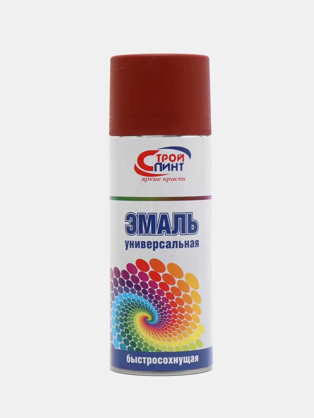 Аэрозольная эмаль  алкидная быстросохнущая, коричневая, СтройПинт, 520мл (полуглянцевая)