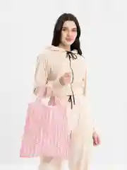 Коралловый сумка-шоппер многоразовая, складная