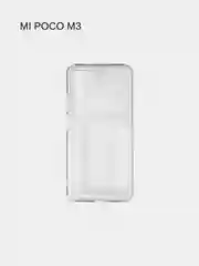 Чехол с карманом для карт на Xiaomi Mi POCO M3, прозрачный, силиконовый