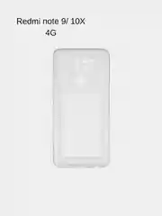 Чехол силиконовый с карманом для карт на Xiaomi Redmi Note 9 / 10X 4G, прозрачный