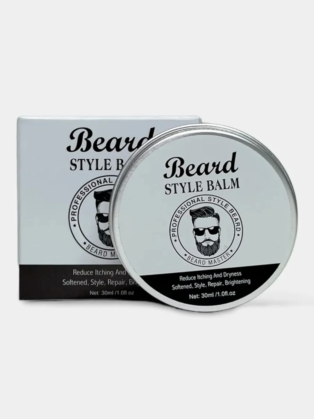 Бежевый витаминный шампунь и масло для бороды Aichun Beauty Beard, воск для укладки бороды и усов