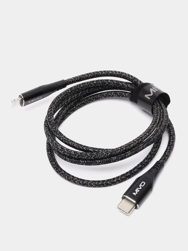 Кабель зарядный для телефона Mivo MX-10L, Type-C for Lightning, 1 метр, черный