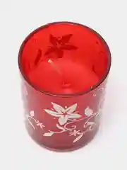 Алый набор свечей с подсвечниками