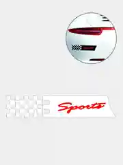 Красный наклейки на авто "Sports"