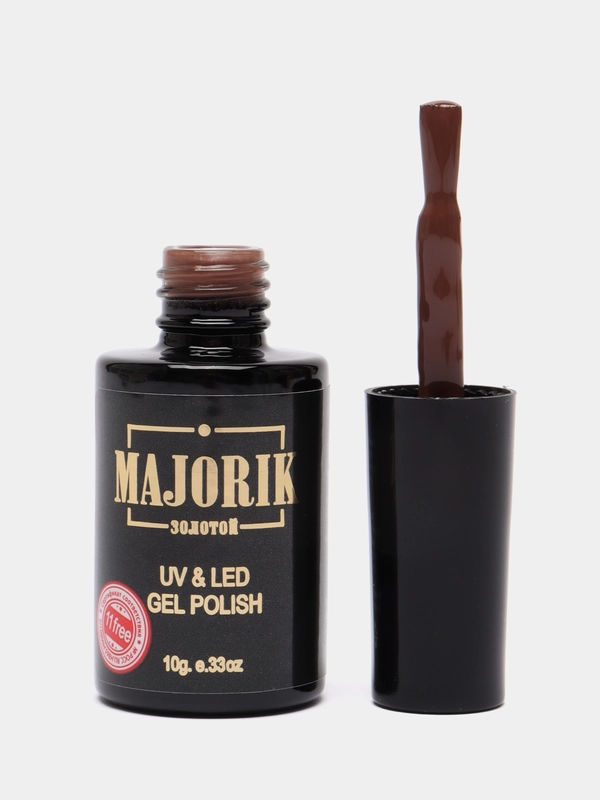 Гель лак для ногтей Majorik Kapsula 29-37, 10г коричневый шоколад какао лак для маникюра