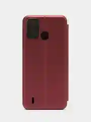 Багровый чехол-книжка Itel Vision 2S / Ител Визион 2С