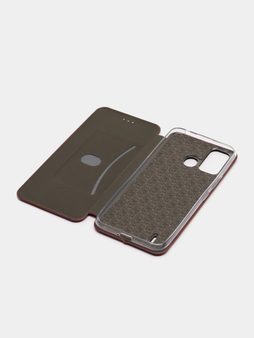 Багровый чехол-книжка Itel Vision 2S / Ител Визион 2С