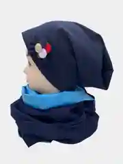 Индиго шапка молодежная, с хомутом, пять видов