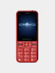 Красный мобильный телефон Maxvi P3, С КАМЕРОЙ, ФУНКЦИЯ POWER BANK, АККУМУЛЯТОР 2700мАч