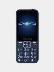 Синий мобильный телефон Maxvi P3, С КАМЕРОЙ, ФУНКЦИЯ POWER BANK, АККУМУЛЯТОР 2700мАч
