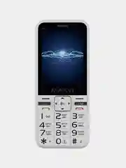 Белый мобильный телефон Maxvi P3, С КАМЕРОЙ, ФУНКЦИЯ POWER BANK, АККУМУЛЯТОР 2700мАч