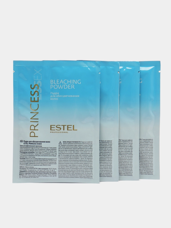Пудра для обесцвечивания волос 4шт Estel Princess Essex Bleaching Powder, 4 штуки, 30 г