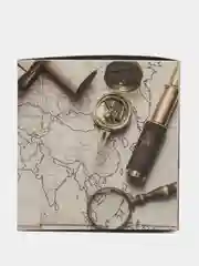 Серый подарочная коробка с праздничным принтом