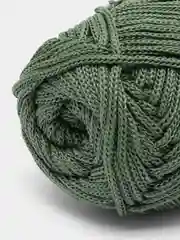 Зеленый полиэфирный шнур для вязания, 3 мм