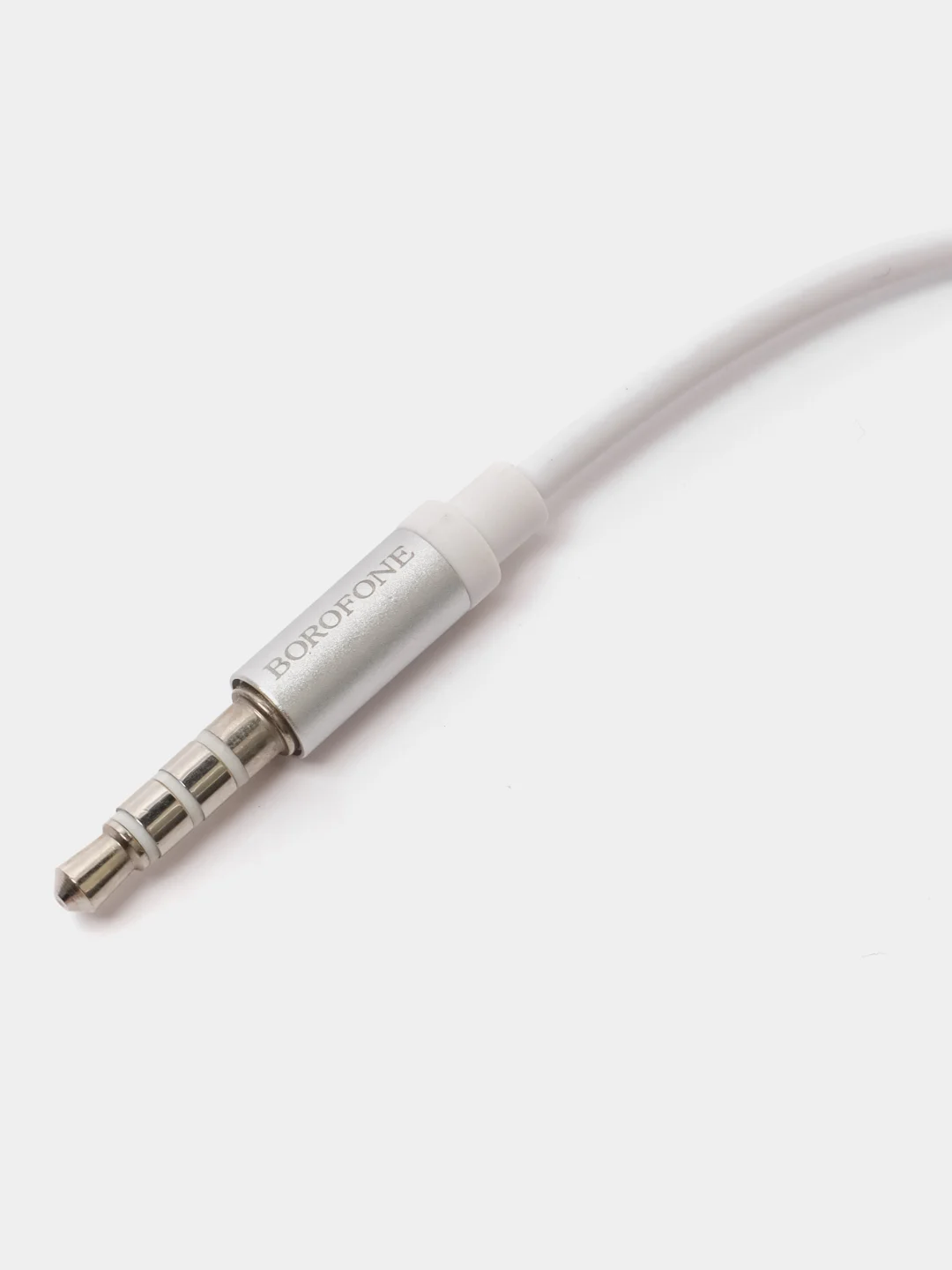 Серебряный наушники Borofone BM57, вакуумные, проводные, 1.2 м