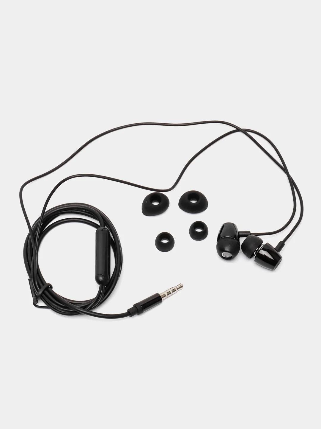 Черный наушники Borofone BM57, вакуумные, проводные, 1.2 м
