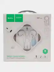 Наушники проводные Lightning HOCO M1 Max, для IPhone, с микрофоном, 1.2 м