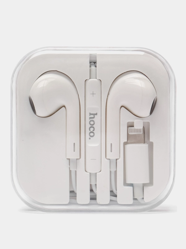 Наушники проводные Lightning HOCO M1 Max, для IPhone, с микрофоном, 1.2 м
