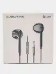 Белый наушники внутриканальные Borofone BM80, проводные, с AUX кабелем, 1.2 м