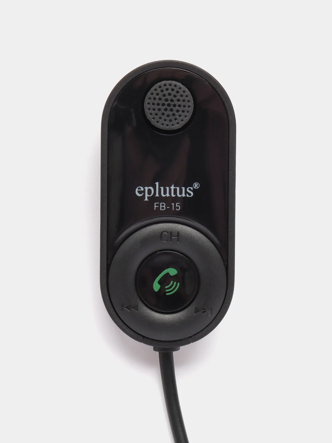Автомобильный FM модулятор с Bluetooth и голосовым помощником, ФМ трансмиттер Eplutus FB15