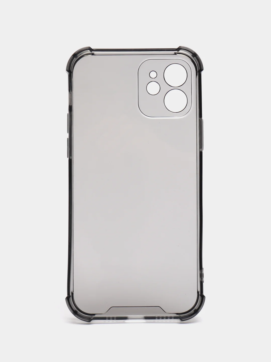 Угольный силиконовый прозрачный противоударный, неоновый чехол для iPhone 11 / 12 с защитой камеры