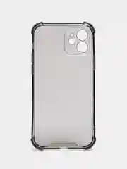 Угольный силиконовый прозрачный противоударный, неоновый чехол для iPhone 11 / 12 с защитой камеры