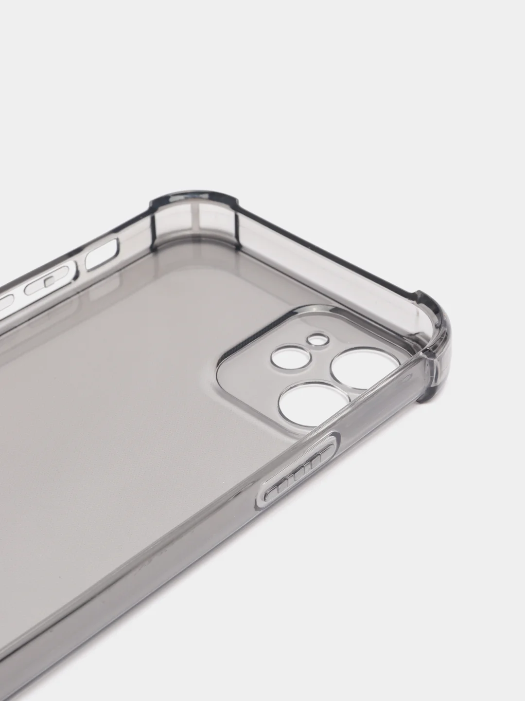 Угольный силиконовый прозрачный противоударный, неоновый чехол для iPhone 11 / 12 с защитой камеры