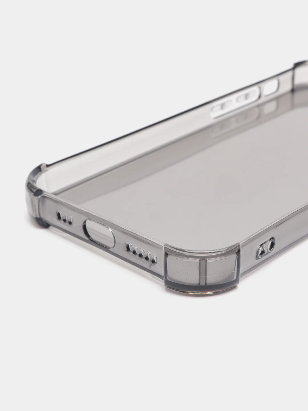 Угольный силиконовый прозрачный противоударный, неоновый чехол для iPhone 11 / 12 с защитой камеры