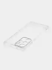 Прозрачный чехол для Samsung Galaxy S23 Ultra силиконовый ROSCO прозрачный с бортиком- защитой камер