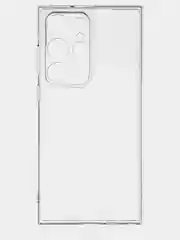 Прозрачный чехол для Samsung Galaxy S23 Ultra силиконовый ROSCO прозрачный с бортиком- защитой камер