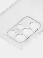Прозрачный чехол для Samsung Galaxy S23 Ultra силиконовый ROSCO прозрачный с бортиком- защитой камер