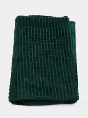 Тёмно-зелёный плед "Кубик", евро, 200*220 см