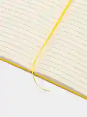Желтый ежедневник недатированный, на резинке