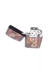 Черный бензиновая зажигалка "Чоппер"