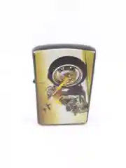 Черный бензиновая зажигалка "Чоппер"