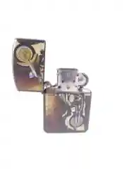 Черный бензиновая зажигалка "Чоппер"